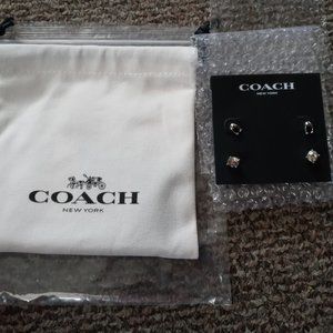Coach Earrings Signature C Set